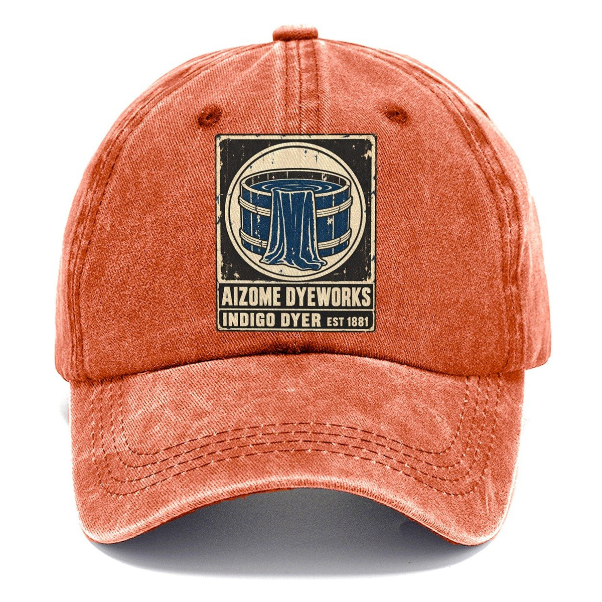 Aizome Dye House Noren Trade Co Classic Cap – Terracotta Clay