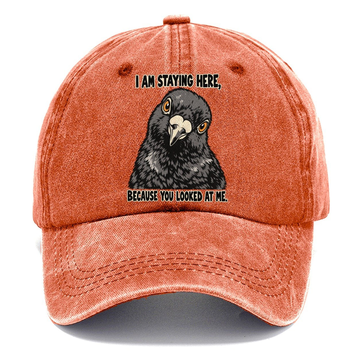 I Am Staying Here Feral Logic Classic Cap – Terracotta Clay