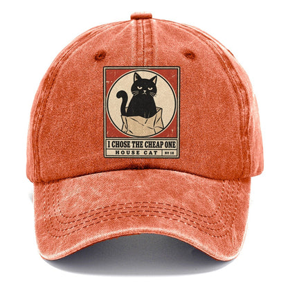 I Chose The Cheap One Neko Says No Classic Cap – Terracotta Clay
