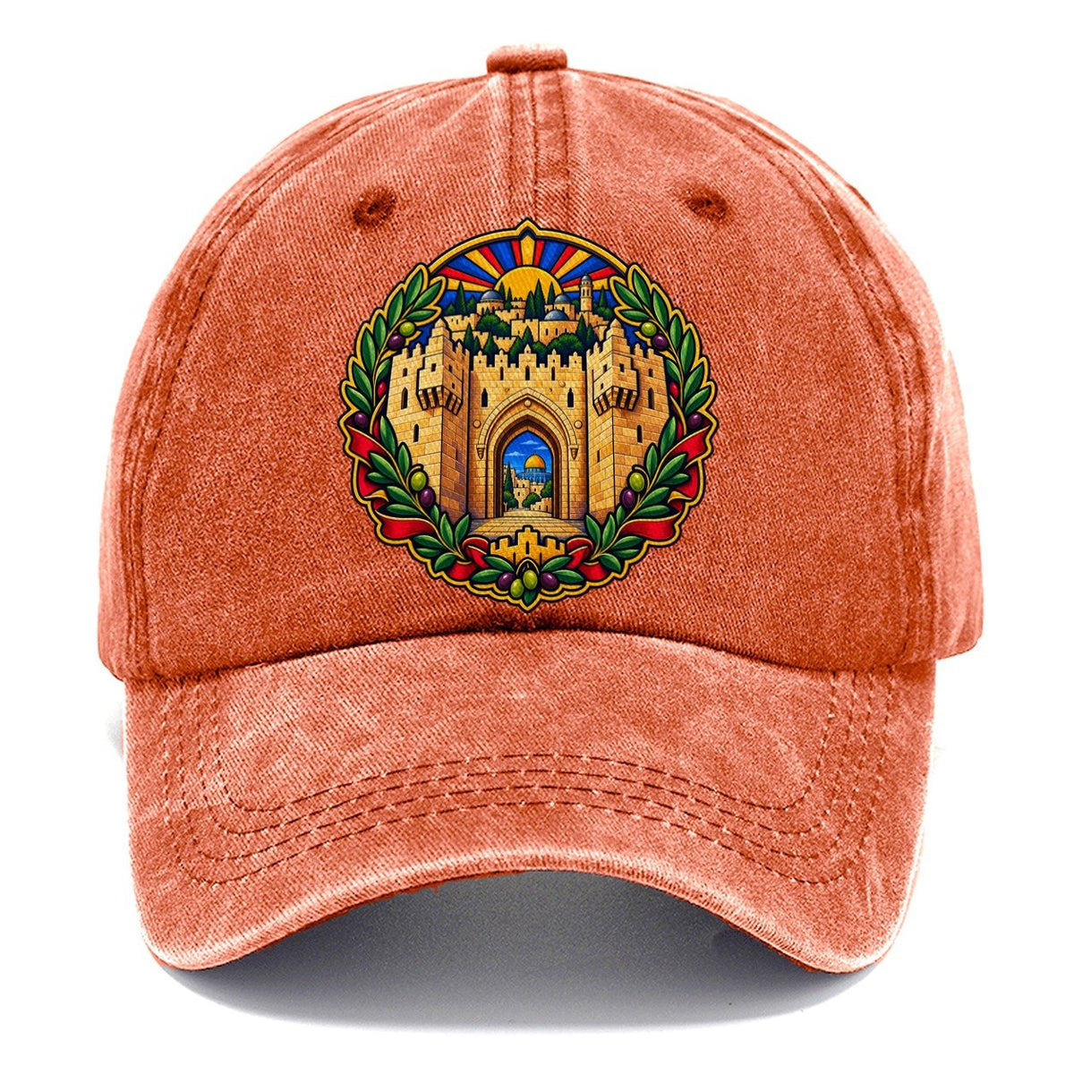Damascus Gate Arch Jerusalem Classic Cap – Terracotta Clay