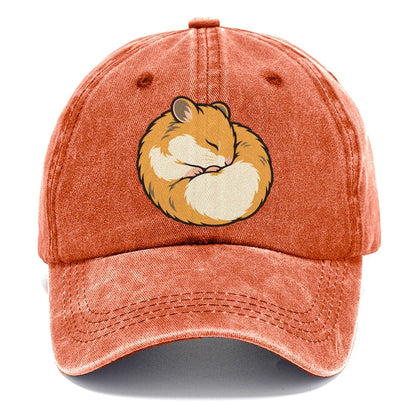 Hamster Curl Nap Small Pet Logos Classic Cap – Terracotta Clay