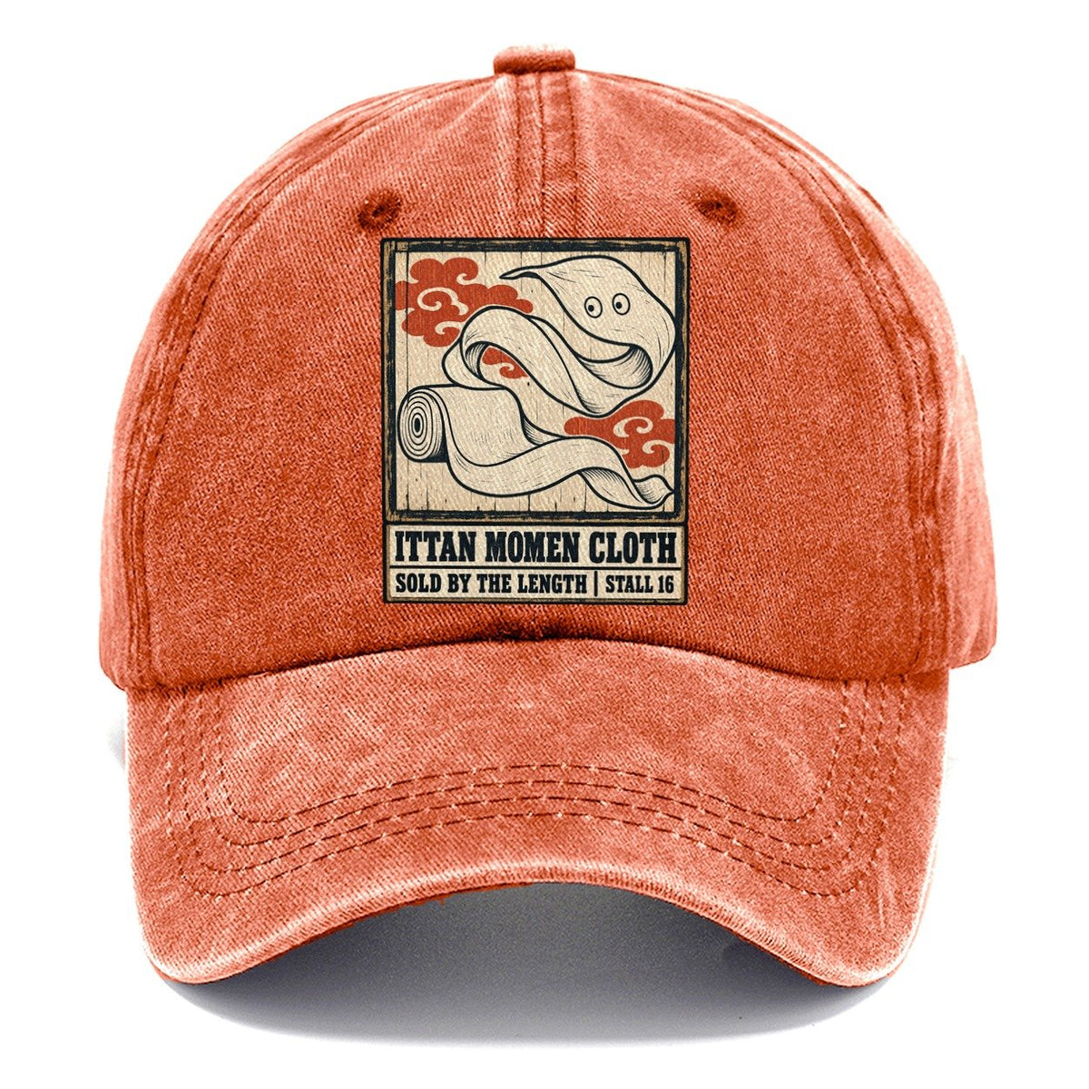 Ittan Momen Cloth Yokai Night Market Classic Cap – Terracotta Clay