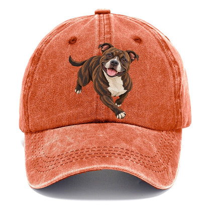 Happy Brindle Pitbull Classic Cap – Terracotta Clay