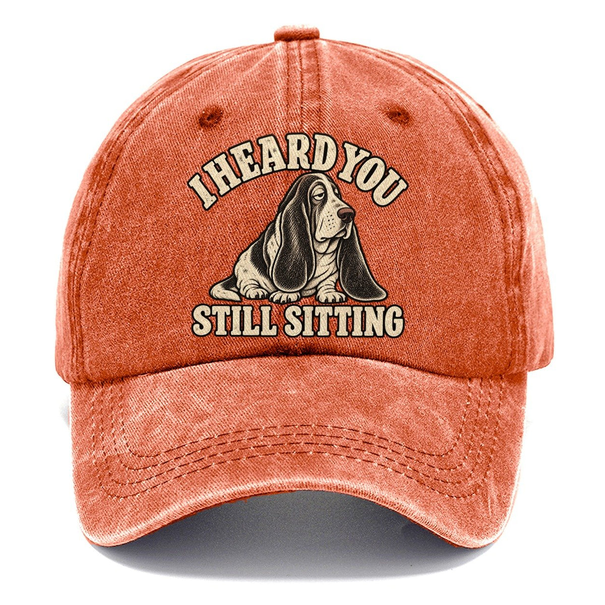 Basset Still Sitting Everyday Originals Classic Cap – Terracotta Clay