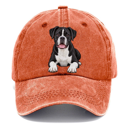 Black And White Boxer Classic Cap – Terracotta Clay