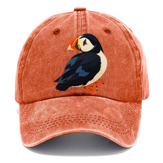 Layered Paper Puffin Classic Cap – Terracotta Clay