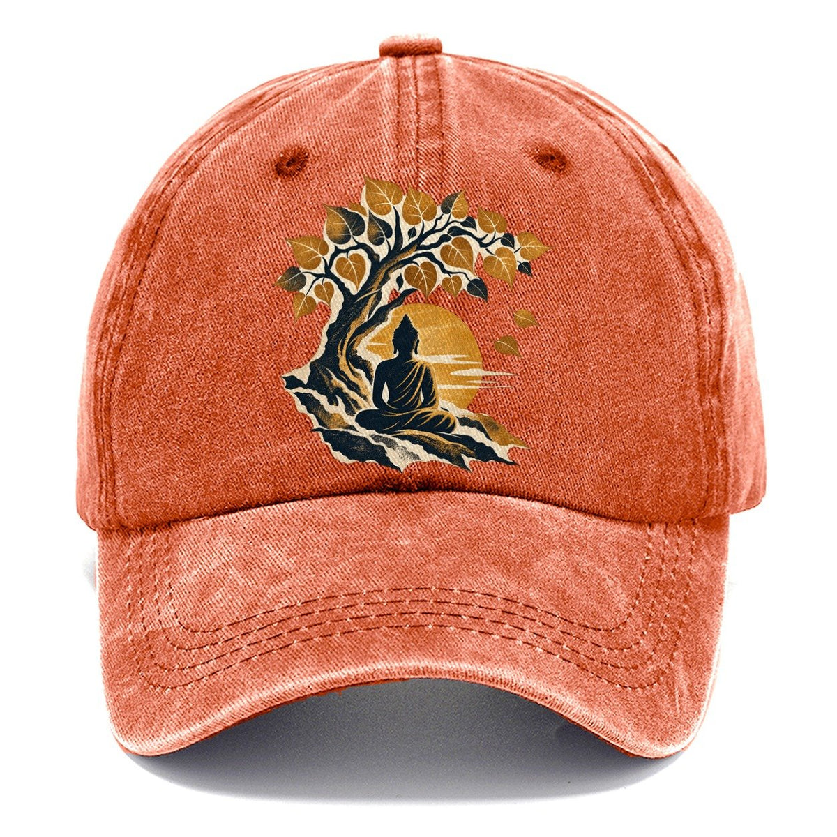 Buddha Under Bodhi Tree Classic Cap – Terracotta Clay