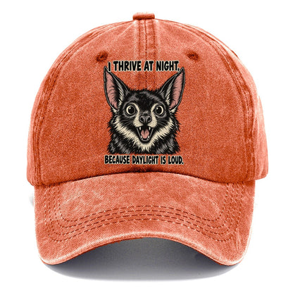 I Thrive At Night Feral Logic Classic Cap – Terracotta Clay