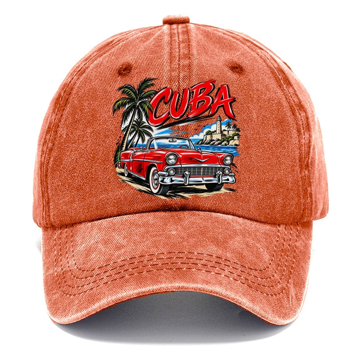 Cuba Expressive Ink Badge Classic Cap – Terracotta Clay