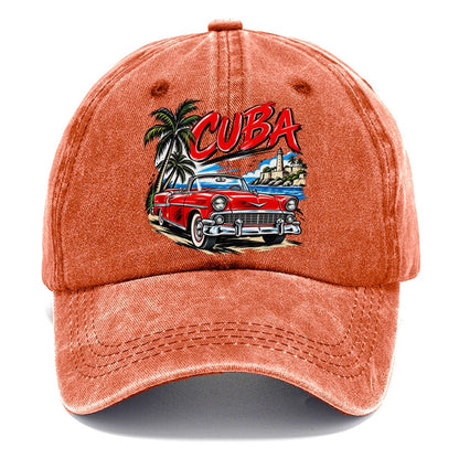 Cuba Expressive Ink Badge Classic Cap – Terracotta Clay