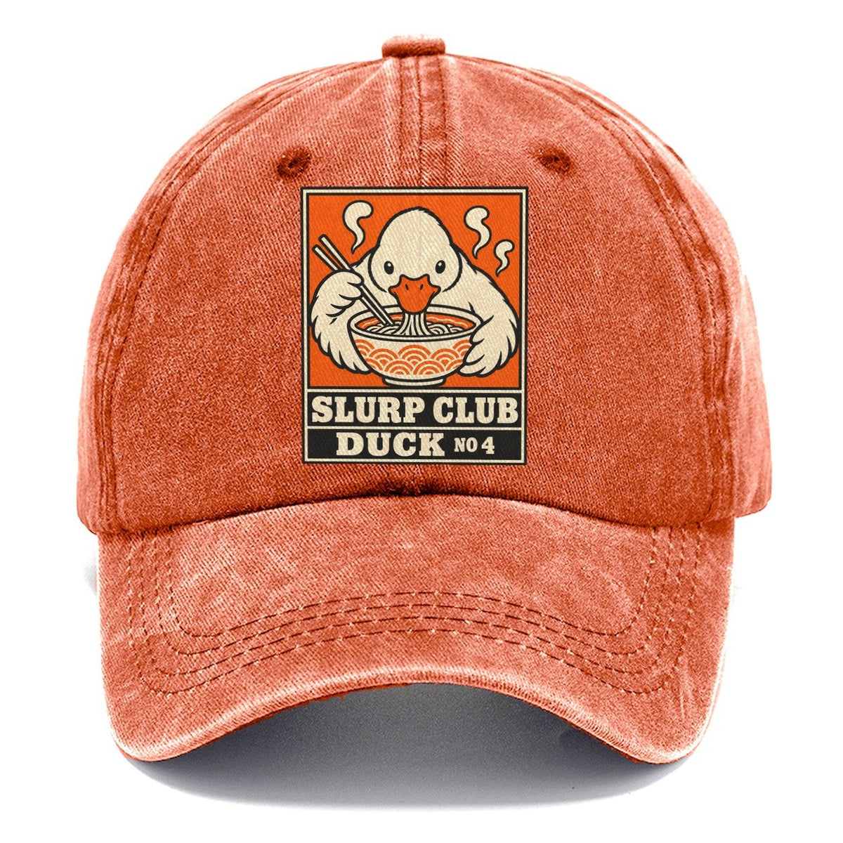 Duck Shio Slurp Club Classic Cap – Terracotta Clay