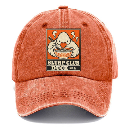 Duck Shio Slurp Club Classic Cap – Terracotta Clay
