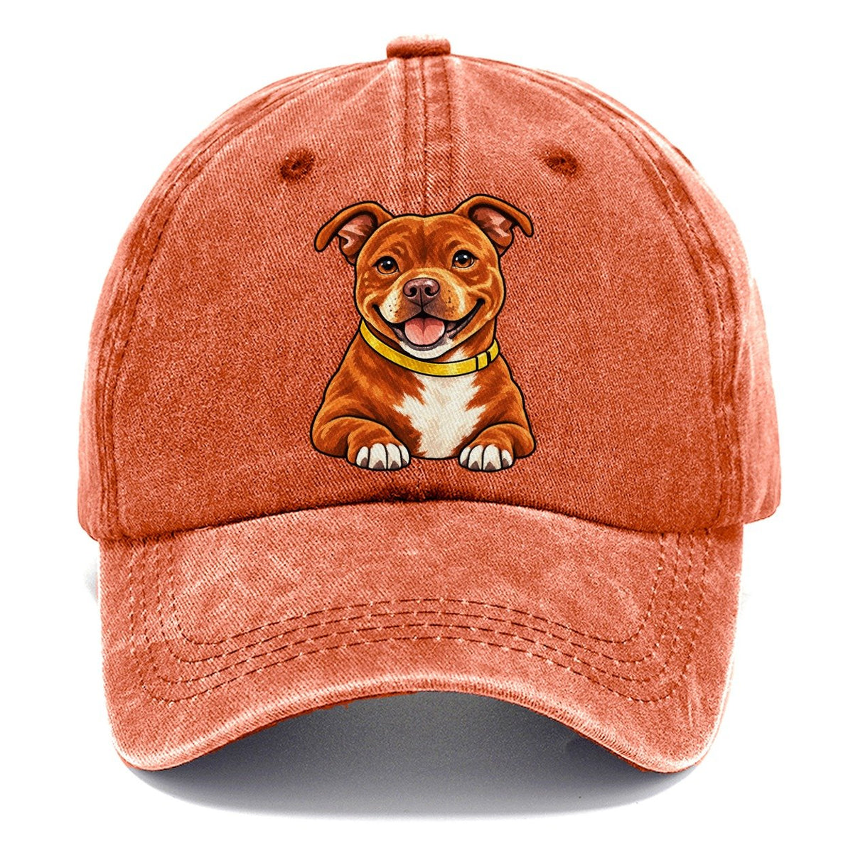 Red Staffy Classic Cap – Terracotta Clay