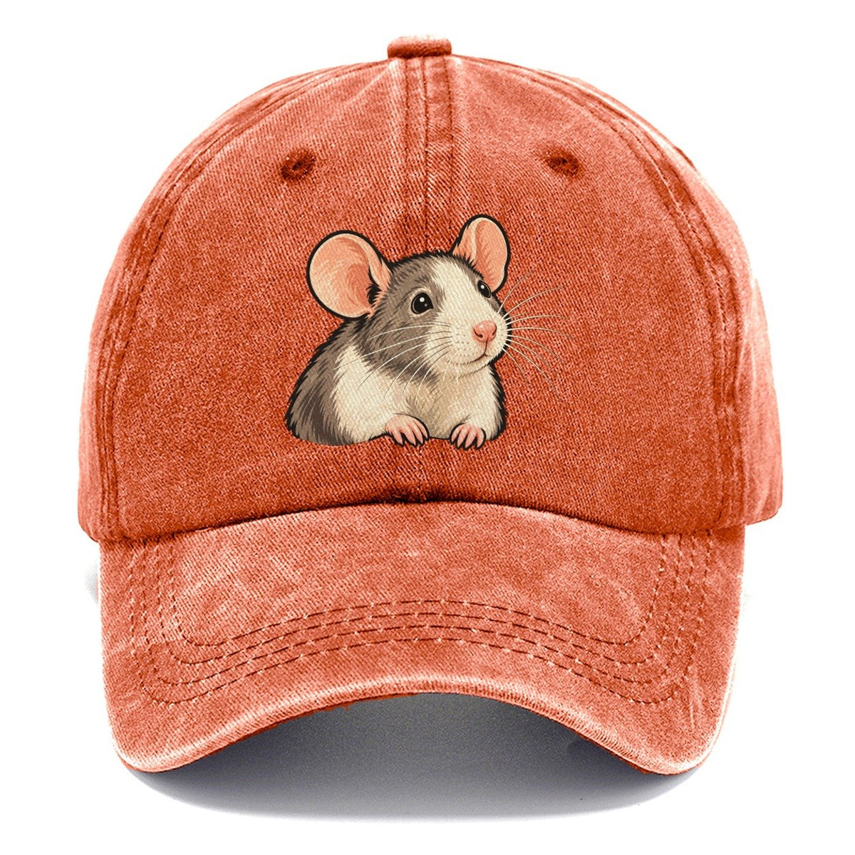 Fancy Rat Bright Nose Small Pet Logos Classic Cap – Terracotta Clay