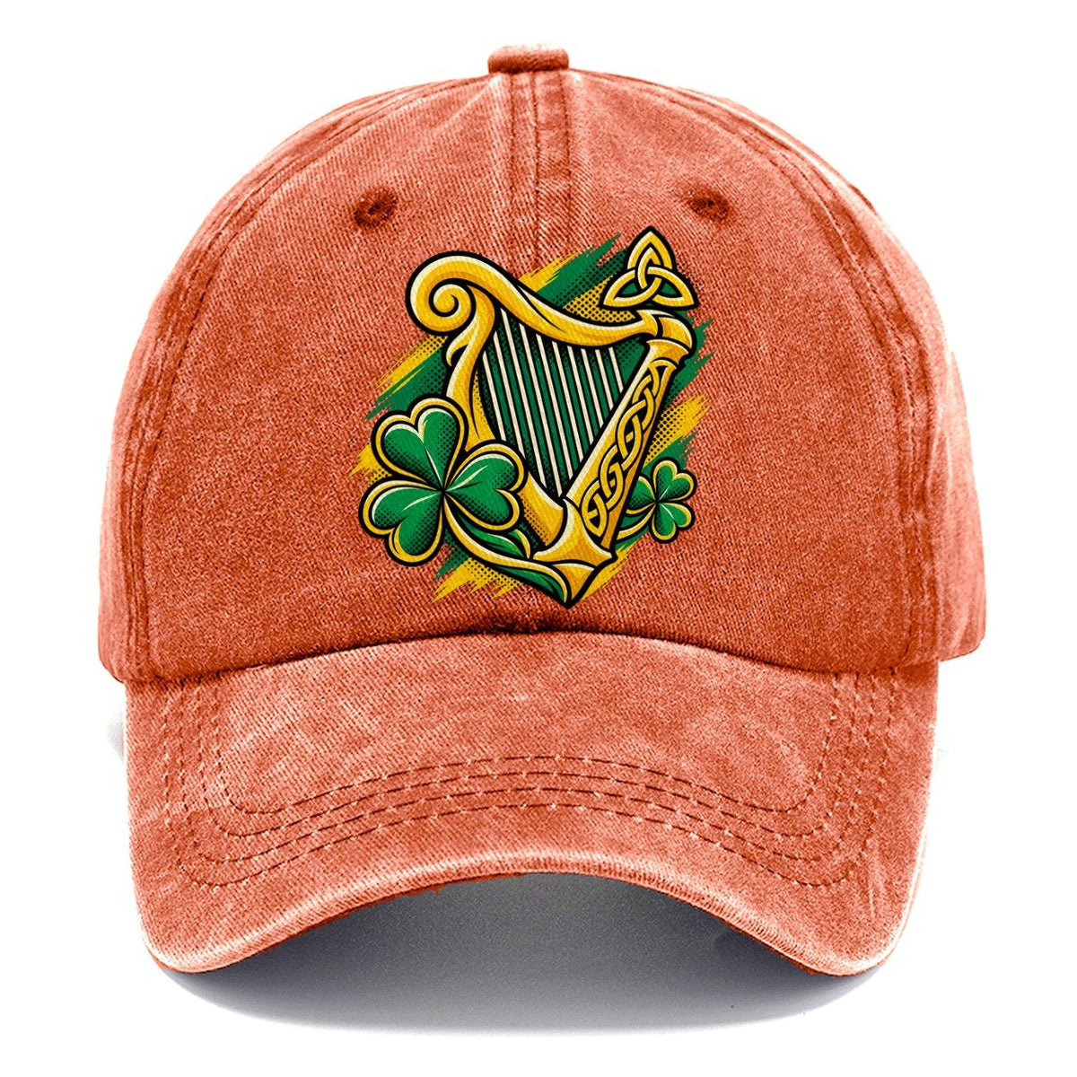 Ireland Pop Art Emblem Classic Cap – Terracotta Clay