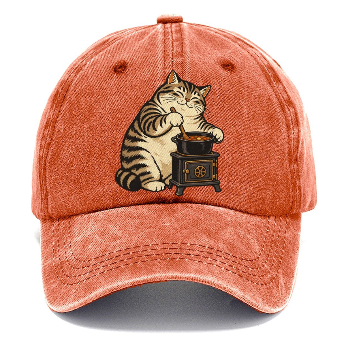 Cat Camp Cook Sundown Familiars Classic Cap – Terracotta Clay