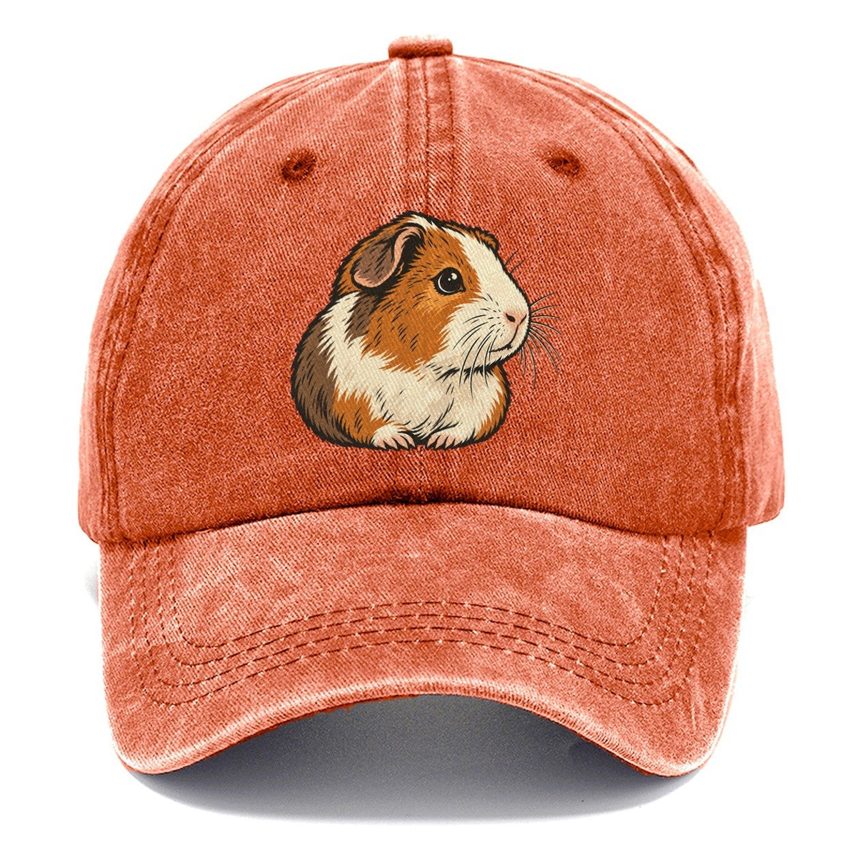 Guinea Pig Whisker Look Small Pet Logos Classic Cap – Terracotta Clay