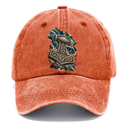Mjolnir Hammer Celtic Knotwork Classic Cap – Terracotta Clay