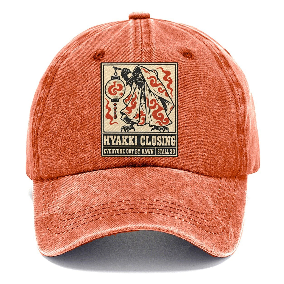 Hyakki Closing Yokai Night Market Classic Cap – Terracotta Clay