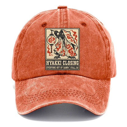 Hyakki Closing Yokai Night Market Classic Cap – Terracotta Clay