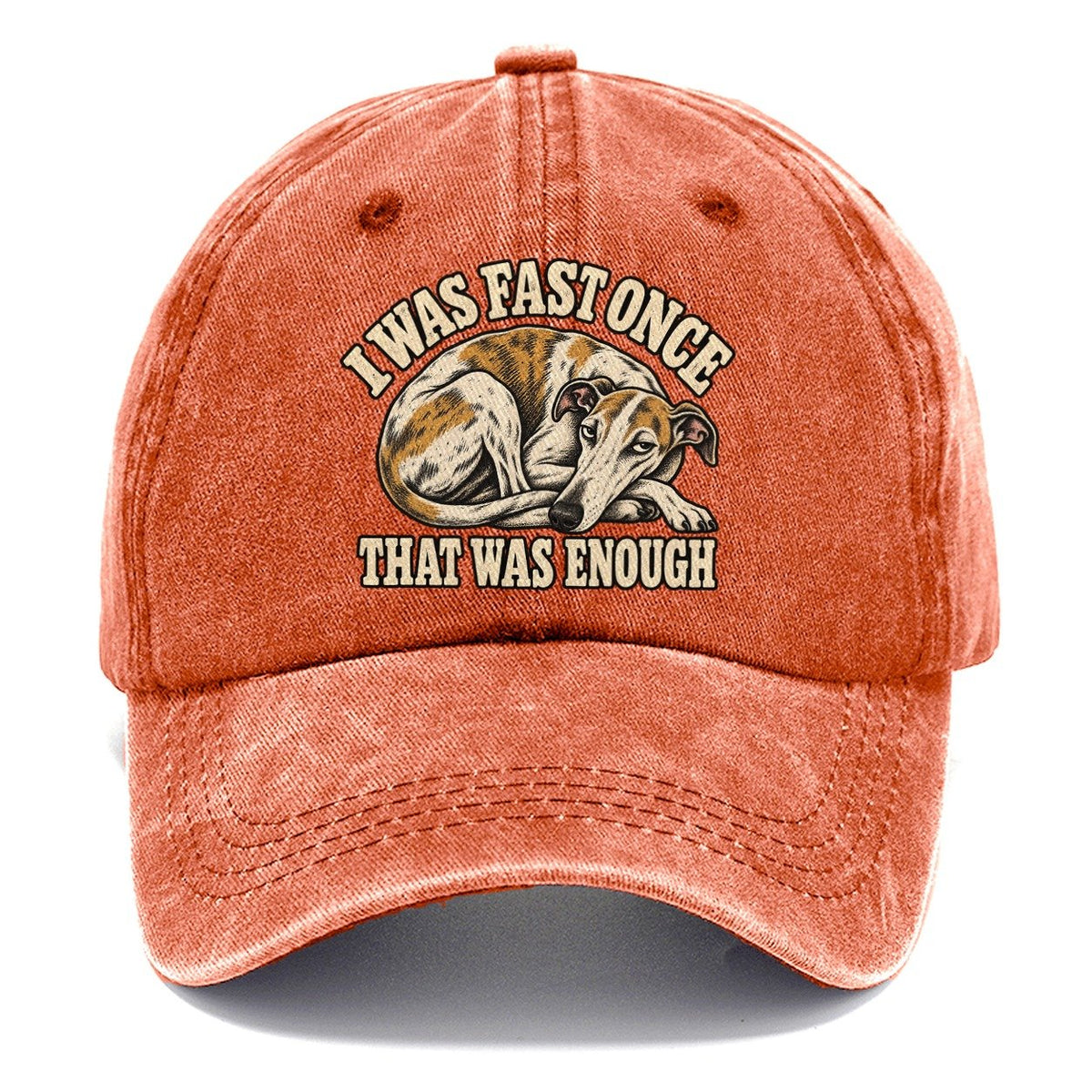 Greyhound Finished Early Everyday Originals Classic Cap – Terracotta Clay