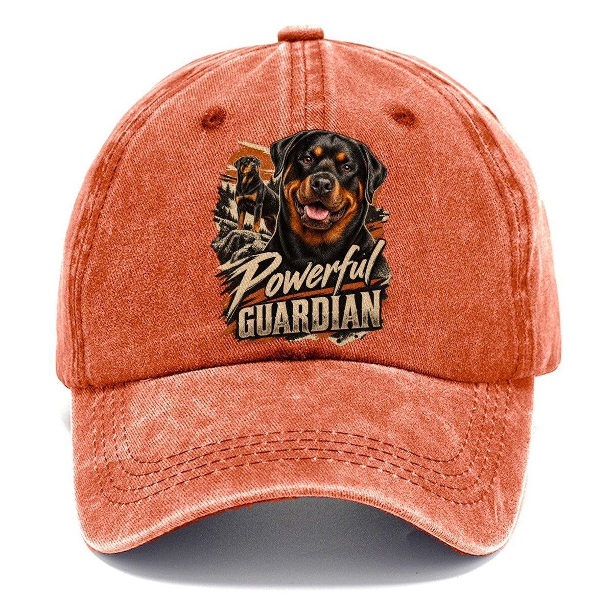 Powerful Guardian Rottweiler Classic Cap – Terracotta Clay