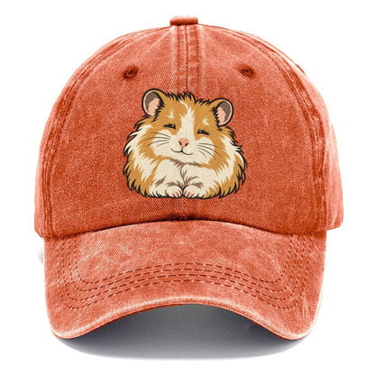 Syrian Hamster Sleepy Eyes Small Pet Logos Classic Cap – Terracotta Clay