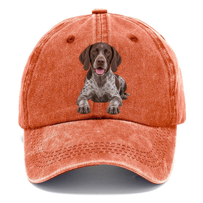 German Shorthaired Pointer Lying Down Top Breeds Classic Cap – Terracotta Clay