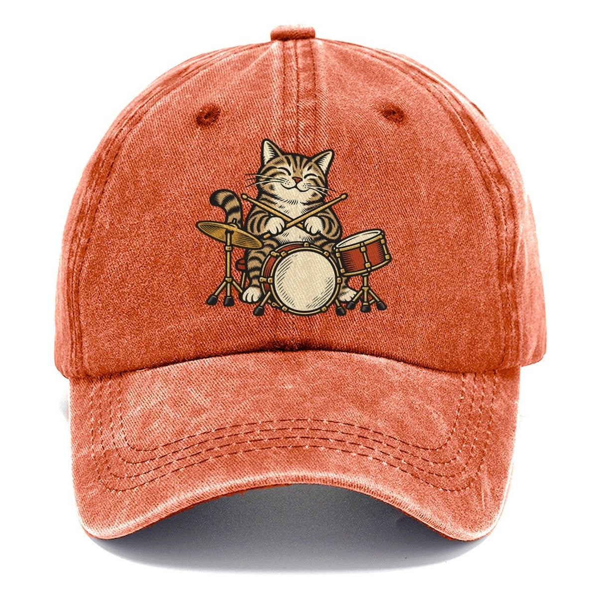 Tabby Jazz Drummer Sundown Familiars Classic Cap – Terracotta Clay