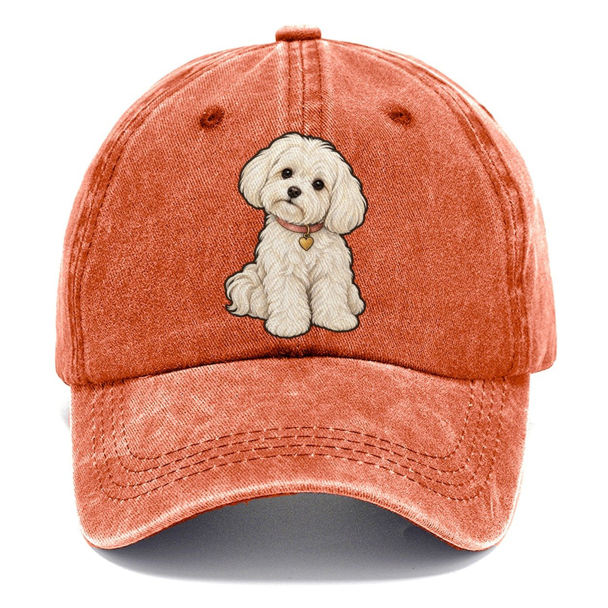 Maltese Heart Tag Fan Favorites Classic Cap – Terracotta Clay