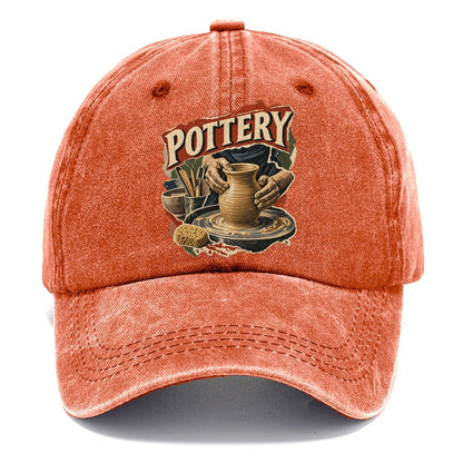 Pottery Hands on Wheel Classic Cap – Terracotta Clay