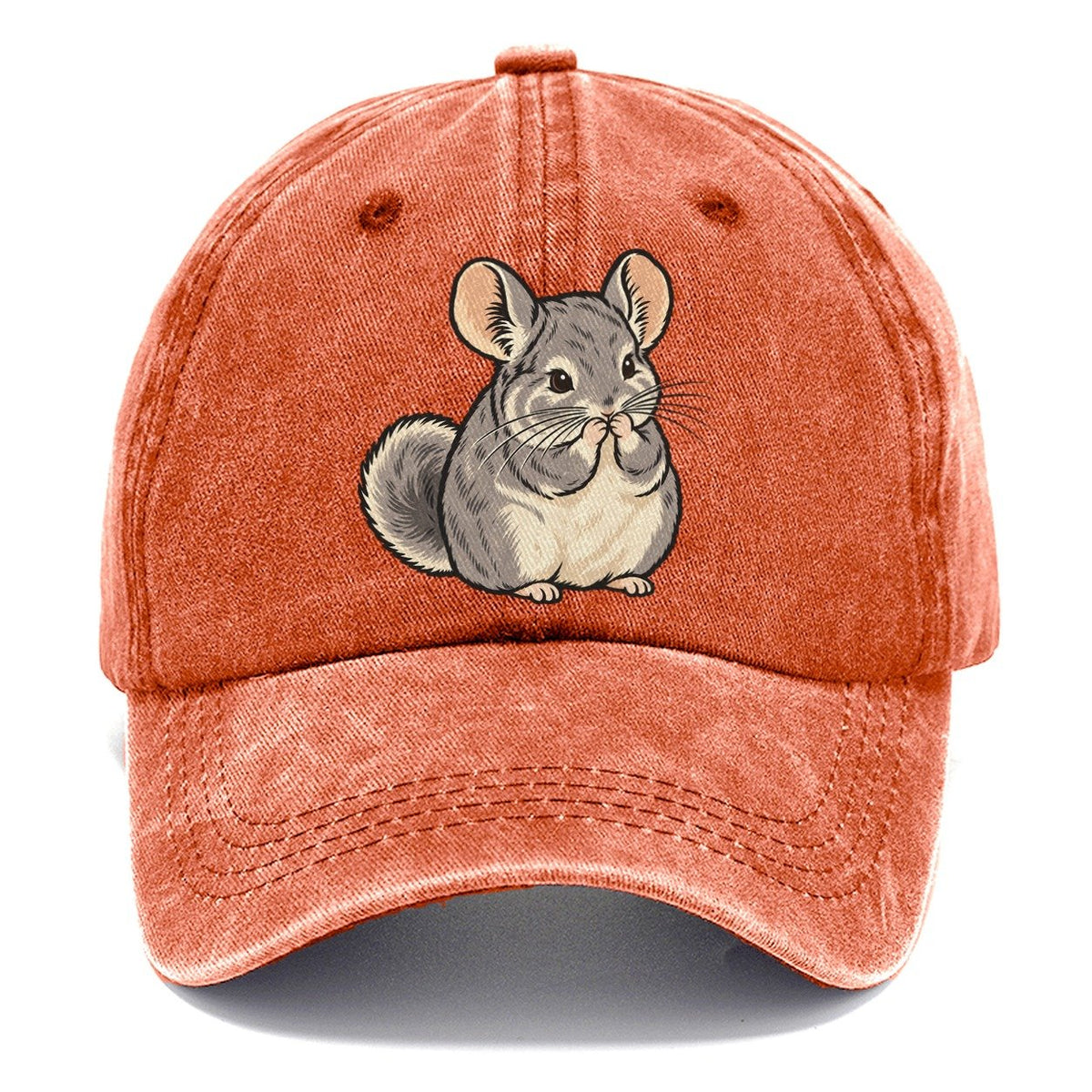 Chinchilla Whisker Wash Small Pet Logos Classic Cap – Terracotta Clay