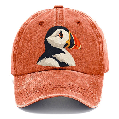 Puffin Portrait Classic Cap – Terracotta Clay