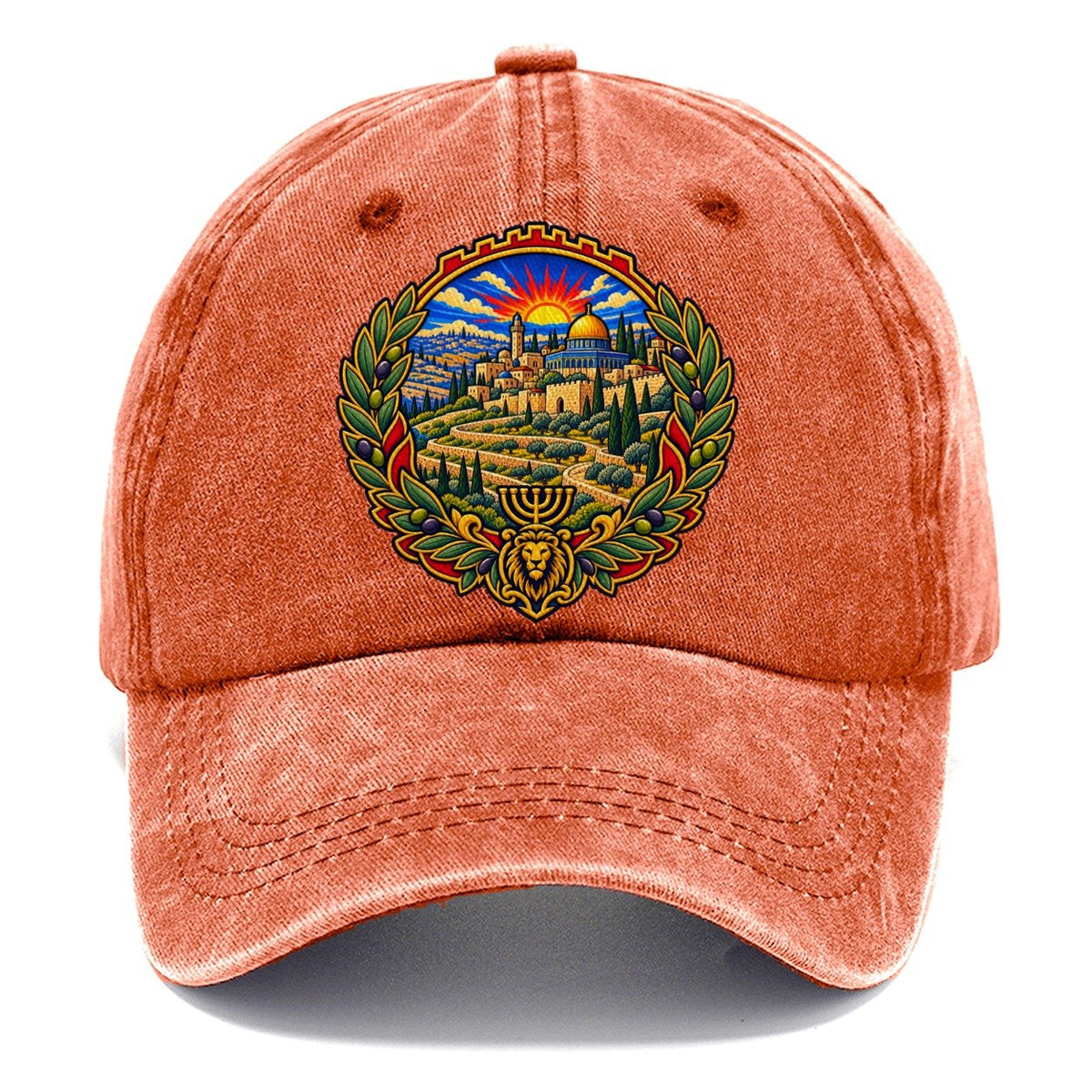 Judean Hills Terraces Jerusalem Classic Cap – Terracotta Clay