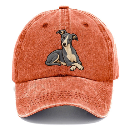 Blue Whippet Lounging Fan Favorites Classic Cap – Terracotta Clay