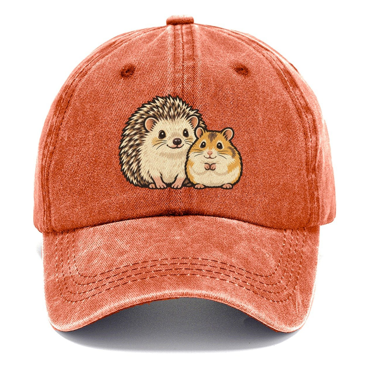 Hedgehog And Hamster Small Pet Logos Classic Cap – Terracotta Clay