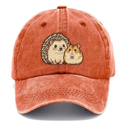 Hedgehog And Hamster Small Pet Logos Classic Cap – Terracotta Clay