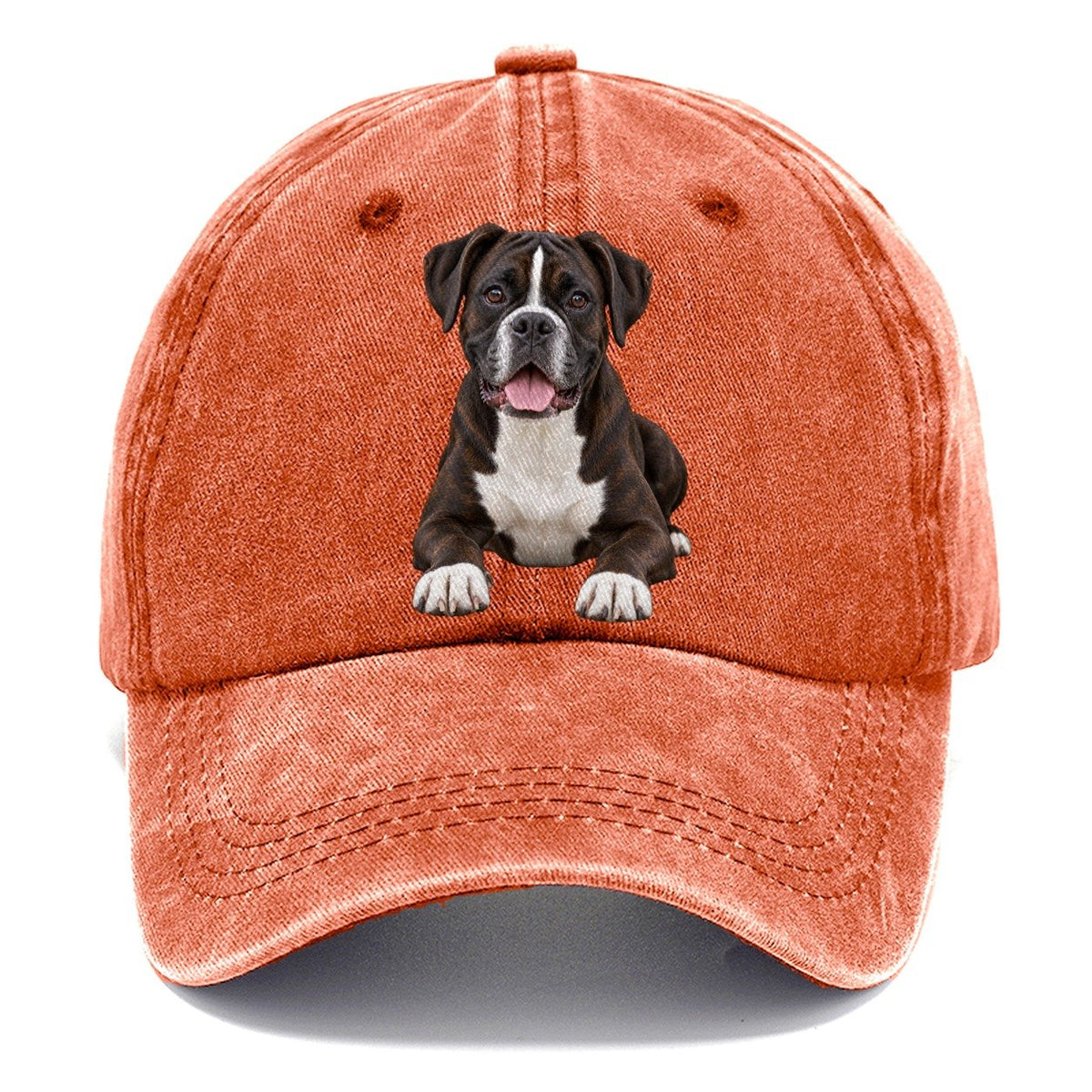 Black Reverse Brindle Boxer Classic Cap – Terracotta Clay