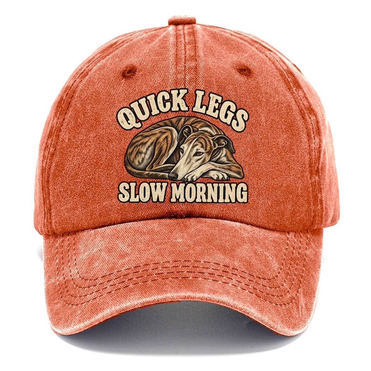 Greyhound Slow Morning Character Club Classic Cap – Terracotta Clay