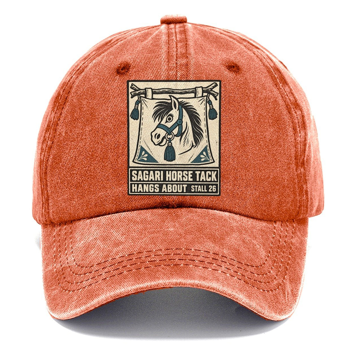 Sagari Horse Tack Yokai Night Market Classic Cap – Terracotta Clay