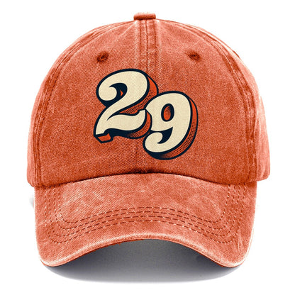 Pop Art Number 29 Classic Cap – Terracotta Clay