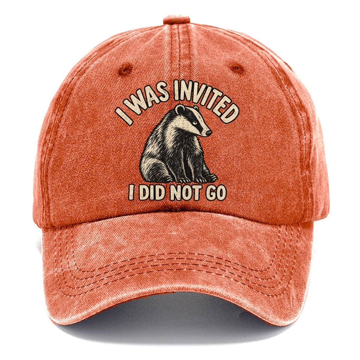 Badger Did Not Go No Worm Club Classic Cap – Terracotta Clay