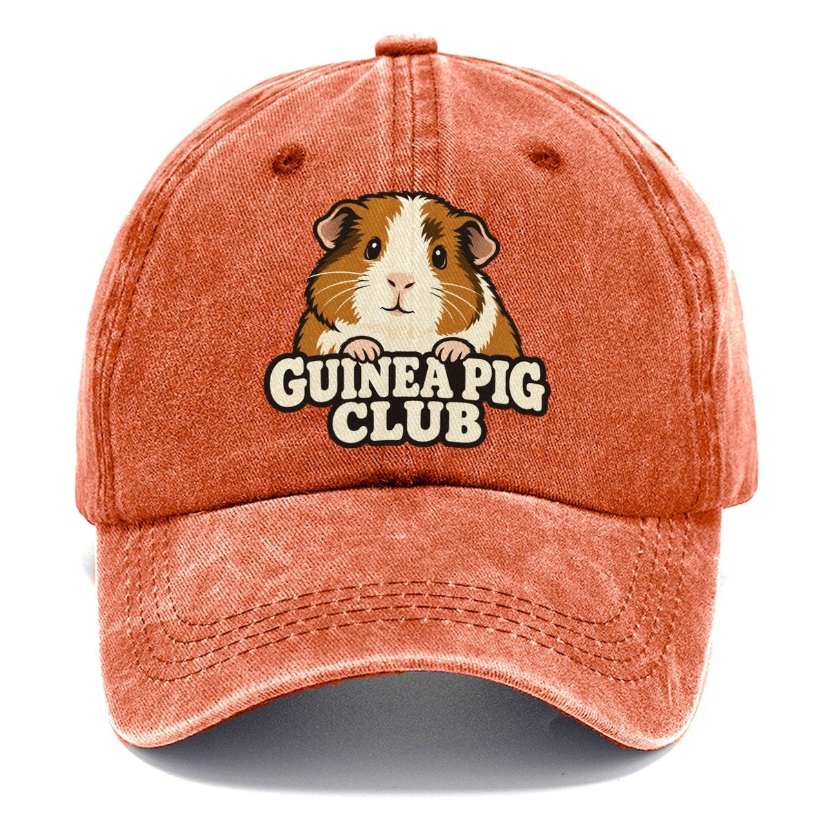 Guinea Pig Club Small Pet Logos Classic Cap – Terracotta Clay