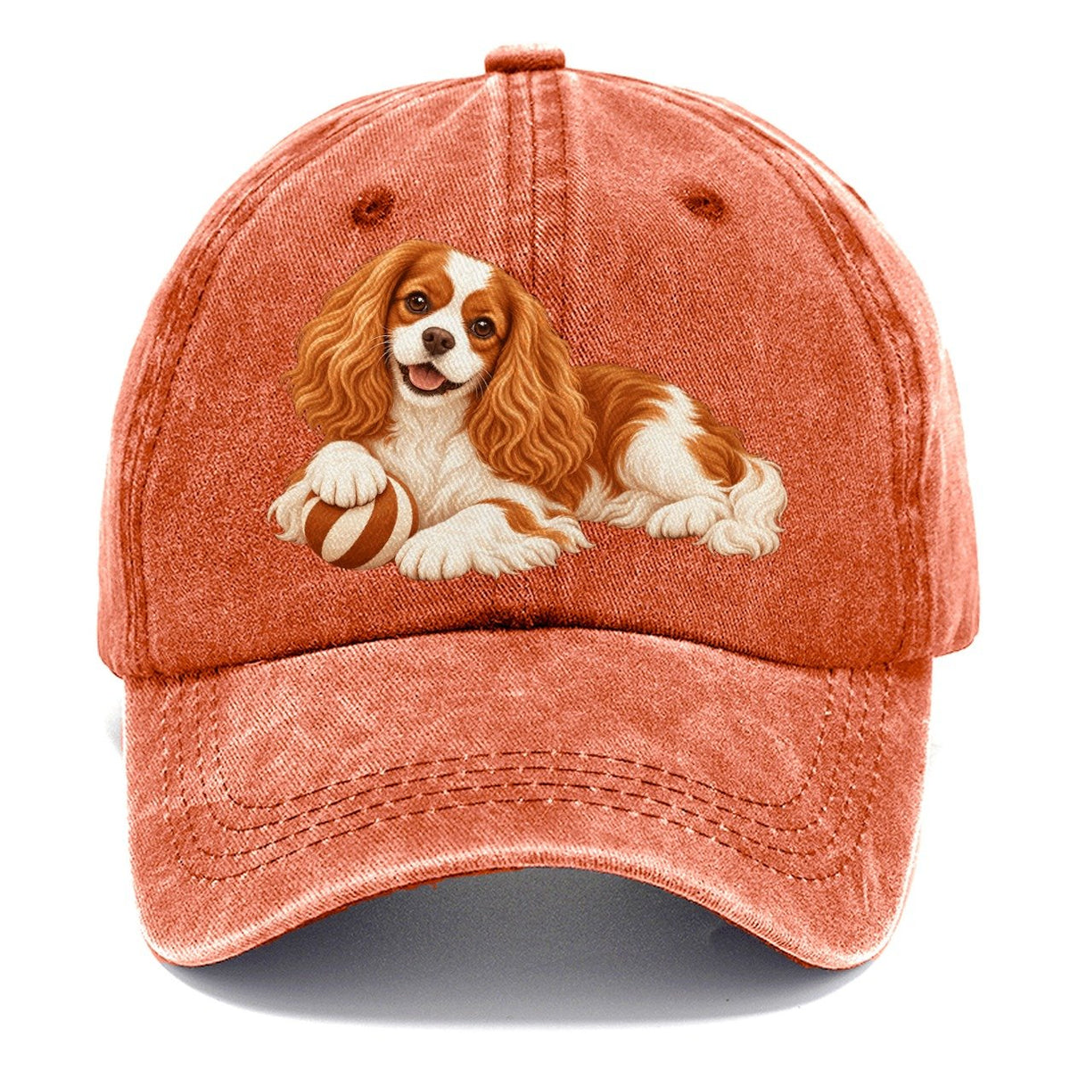 Cavalier King Charles Spaniel Resting Classic Cap – Terracotta Clay