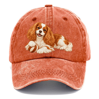 Cavalier King Charles Spaniel Resting Classic Cap – Terracotta Clay