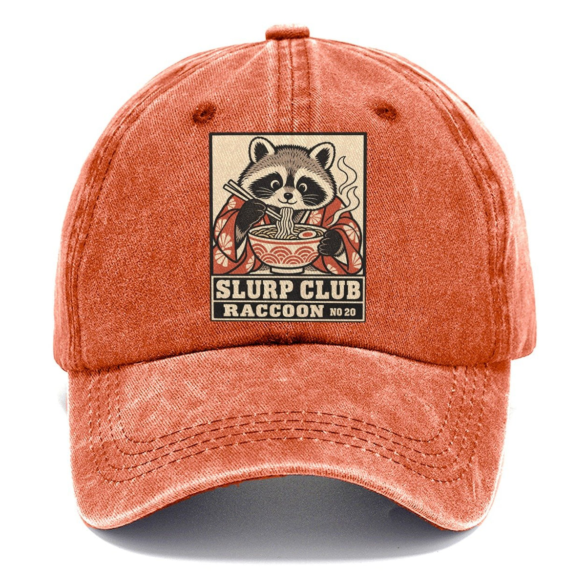 Raccoon Stolen Slurp Club Classic Cap – Terracotta Clay