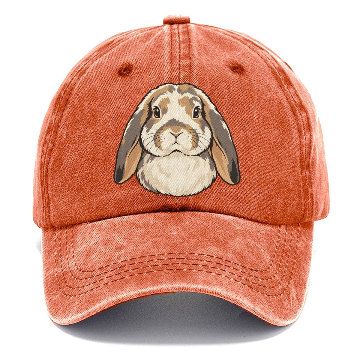 Lop Rabbit Soft Ears Small Pet Logos Classic Cap – Terracotta Clay