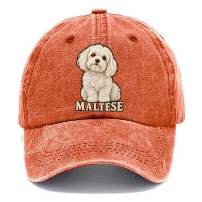Maltese Name Line Fan Favorites Classic Cap – Terracotta Clay