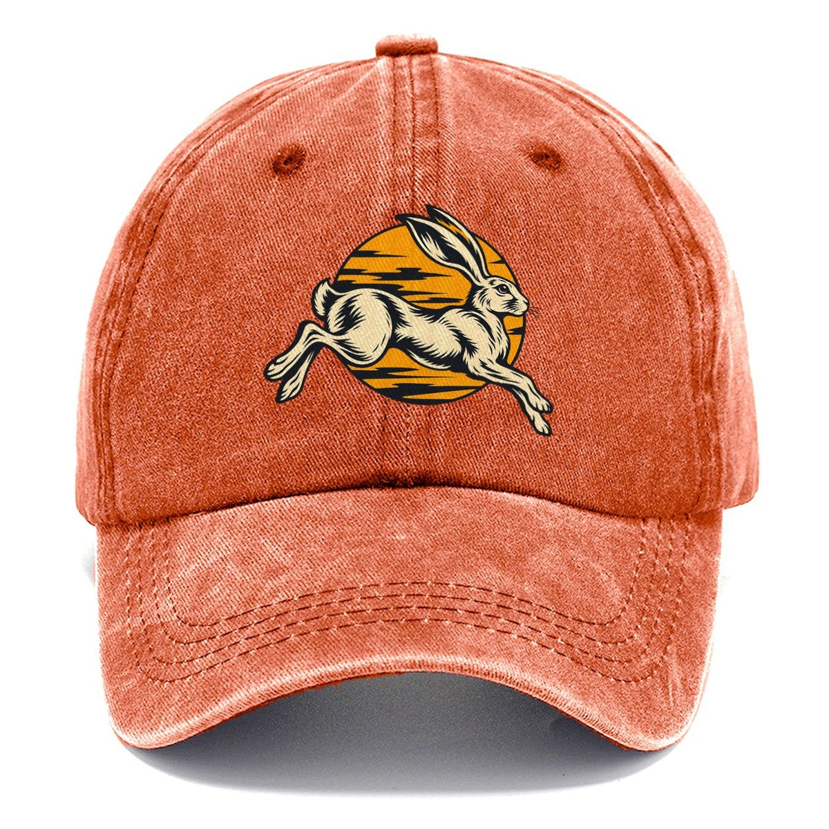 Desert Hare Sunset Shadow Sundown Familiars Classic Cap – Terracotta Clay