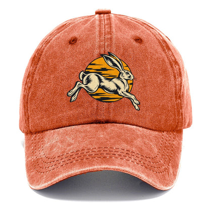 Desert Hare Sunset Shadow Sundown Familiars Classic Cap – Terracotta Clay